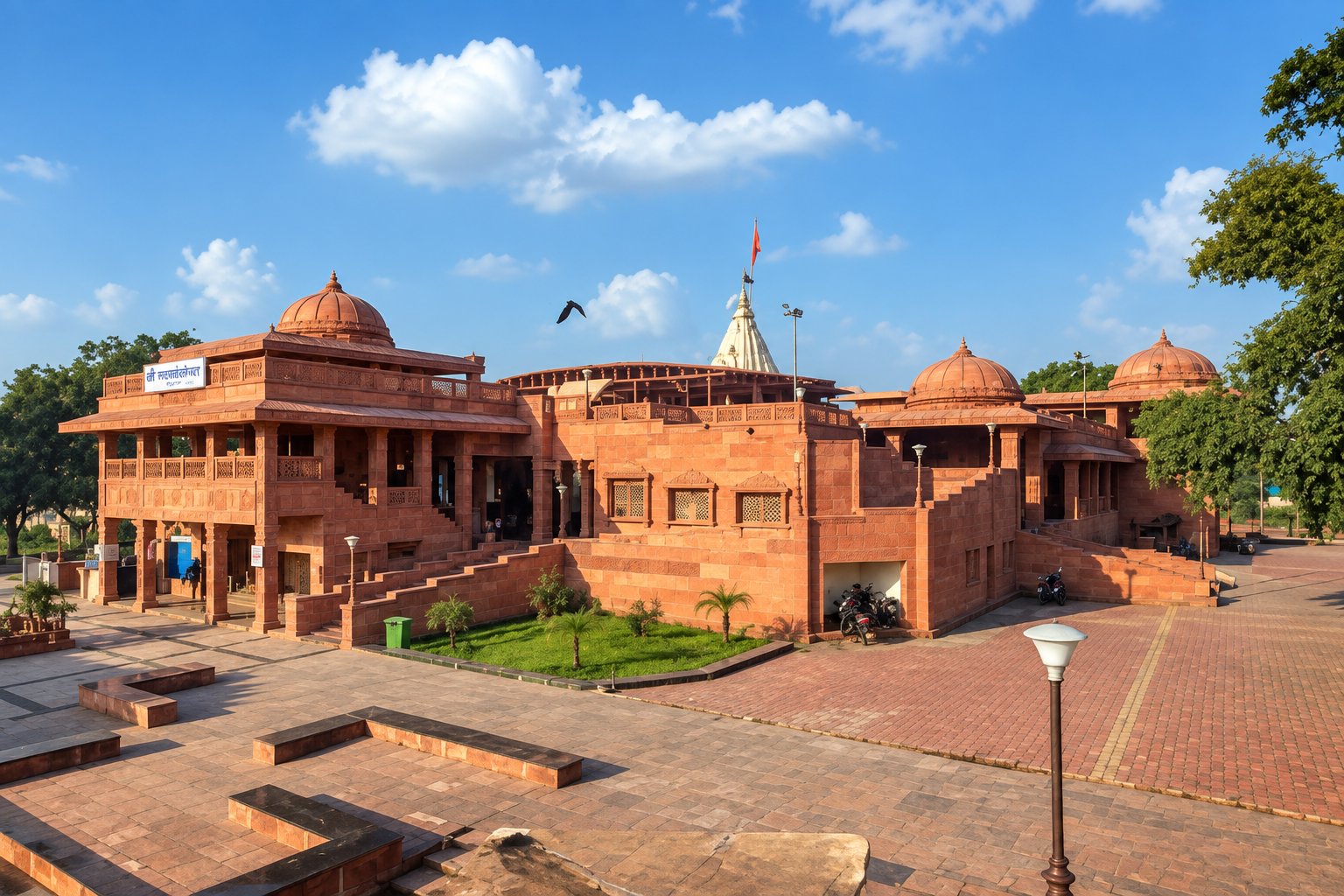 Mangalnath Mandir on the banks of the Shipra River in Ujjain, dedicated to the planet Mars