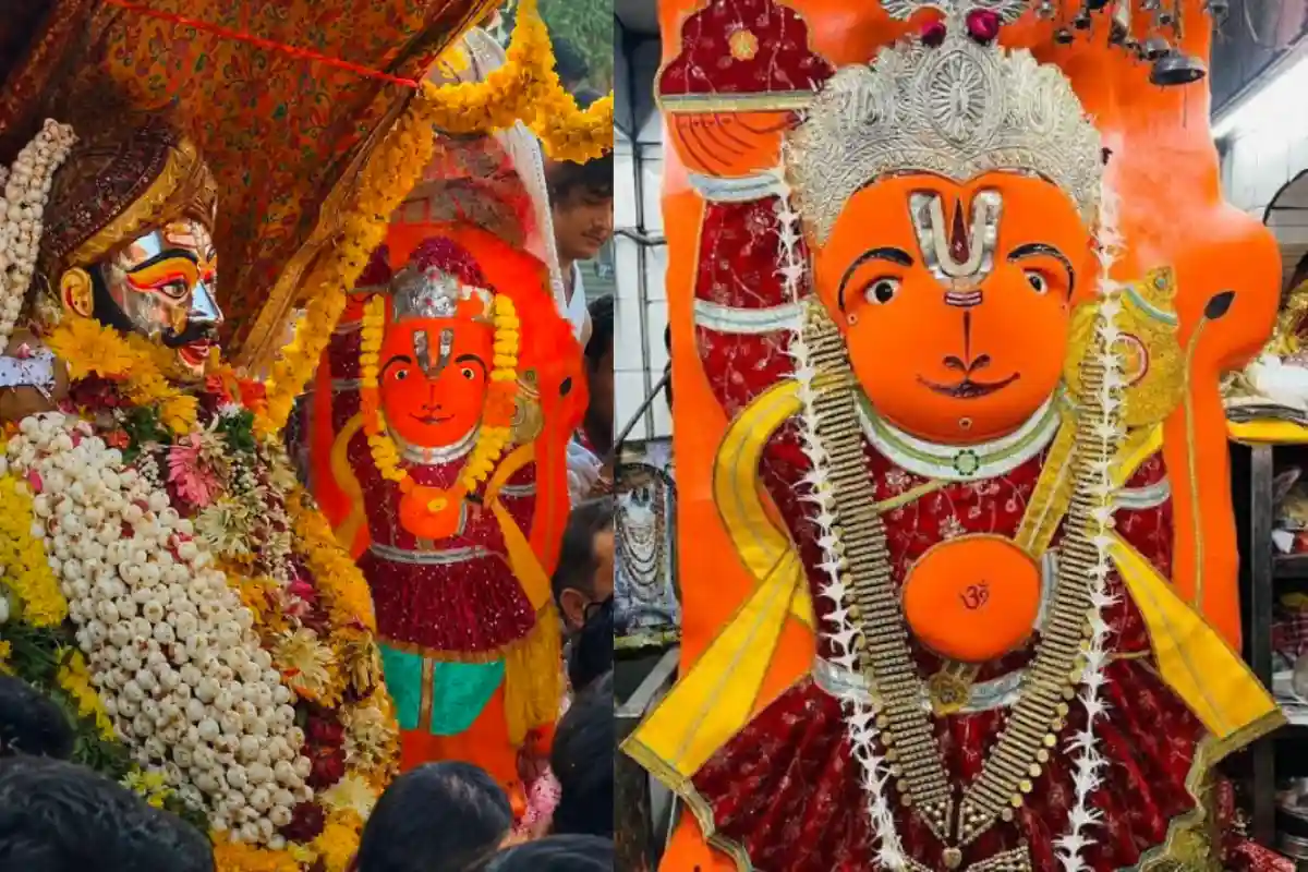 उज्जैन के सतीगेट पर 160 साल पुरानी श्री संकट मोचन खड़े हनुमान जी की 8 फीट प्रतिमा – सिंहस्थ 2028 सड़क चौड़ीकरण में बुलडोजर भी बेबस
