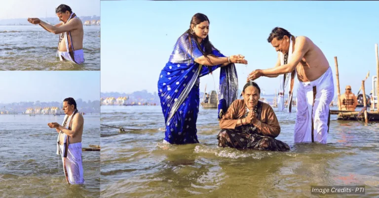 Uttarakhand CM Dhami Takes Holy Dip in Triveni Sangam During Maha Kumbh 2025