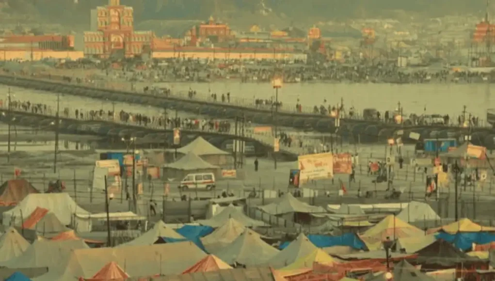 Fire damages warehouse of Mahakumbh tent contractor Lalluji Gopaldas & Sons in Prayagraj’s Kidganj area.