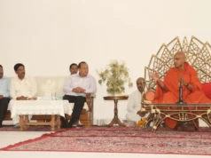 Officials From Ujjain Simhastha Kumbh Meet Swami Avdheshanand Giri to Discuss 2028 Mega Event Ujjain Kumbh officials meeting Swami Avdheshanand Giri at Harihar Ashram in Haridwar.
