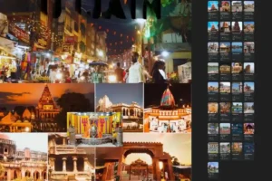 Family visiting Mahakaleshwar Temple Ujjain with children and elders