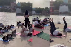 Yoga retreat Ujjain riverbank