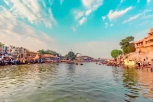 Evening aarti Shipra River Ujjain